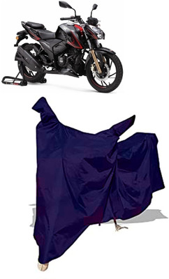 Amexride Two Wheeler Cover for TVS(Apache RTR 200 4V, Blue)