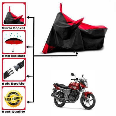 DeepShakshi AUTOMOTIVE Two Wheeler Cover for Yamaha(SZ X, Red, Black)