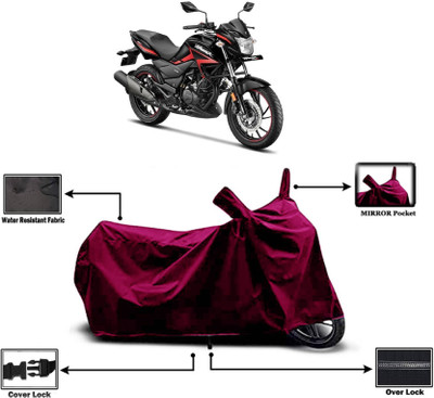 KEDIT Two Wheeler Cover for Universal For Bike(Hunk, Maroon)