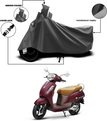 SEBONGO Waterproof Two Wheeler Cover for Suzuki(Access 125, Grey)