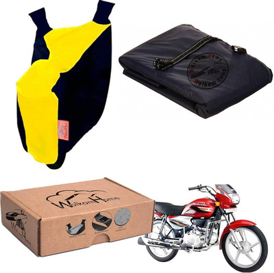 WolkomHome Waterproof Two Wheeler Cover for Hero(Yellow, Blue)