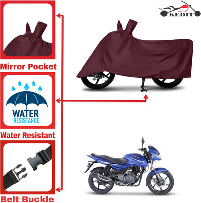 KEDIT Two Wheeler Cover for Bajaj(Pulsar 150, Maroon)