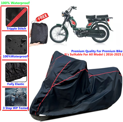 SThanaveX Waterproof Two Wheeler Cover for TVS(XL 100 Heavy Duty BS6, Black)