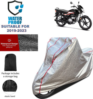 PAGORA Waterproof Two Wheeler Cover for Hero(CD deluxe, Silver)