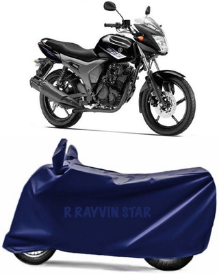 R Rayvin Star Two Wheeler Cover for Yamaha(Saluto, Blue)
