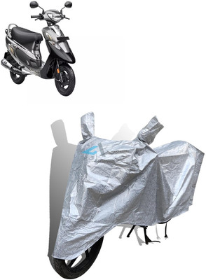 Y3H Waterproof Two Wheeler Cover for TVS(Scooty Pep Plus, Silver)