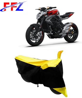 FFZ Waterproof Two Wheeler Cover for MV Agusta(Brutale, Black, Yellow)