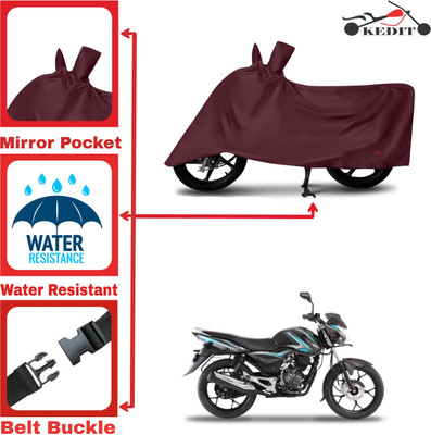 AASHTIK MART Two Wheeler Cover for Bajaj(Discover 110, Maroon)