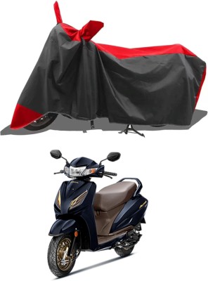 RAQTRO Two Wheeler Cover for Honda(Activa 6G, Red, Black)