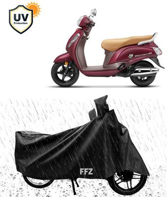 MOVIQUE Waterproof Two Wheeler Cover for Suzuki(Access 125, Black)