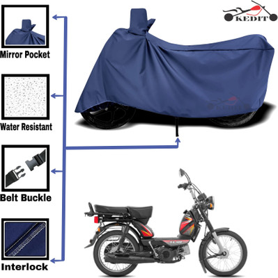 AASHTIK MART Two Wheeler Cover for TVS(Heavy Duty BS6, Blue)