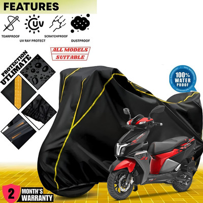 OliverX Waterproof Two Wheeler Cover for TVS(Ntorq 125, Black)