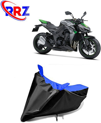 RRZ Waterproof Two Wheeler Cover for Kawasaki(Z1000, Black, Blue)