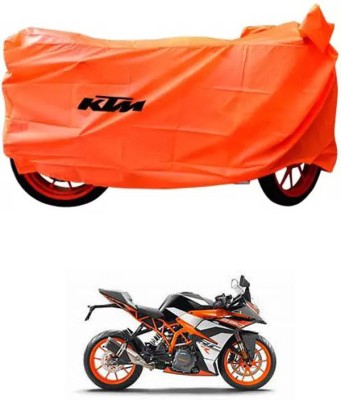 DeepShakshi AUTOMOTIVE Waterproof Two Wheeler Cover for KTM(RC 390, Orange)