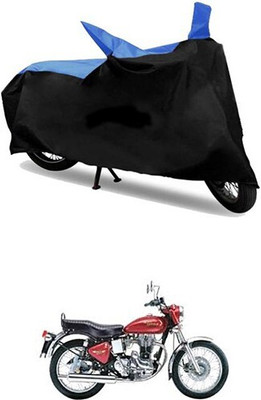 MMSSTAR Waterproof Two Wheeler Cover for Royal Enfield(Blue, Black)