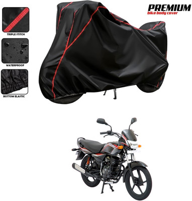 PAGORA Waterproof Two Wheeler Cover for Bajaj(Platina 125, Black)