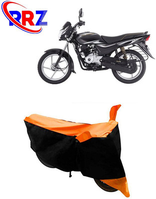 RRZ Waterproof Two Wheeler Cover for Bajaj(Platina, Black, Orange)