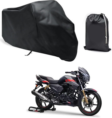 CODOKI Waterproof Two Wheeler Cover for TVS(Apache RTR 180, Black)
