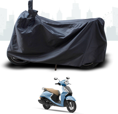 DeepShakshi AUTOMOTIVE Two Wheeler Cover for Yamaha(Fascino 125 FI, Black)