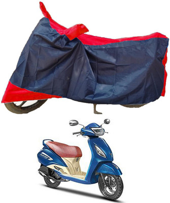 Mdstar Waterproof Two Wheeler Cover for TVS(Jupiter Grande, Red, Blue)