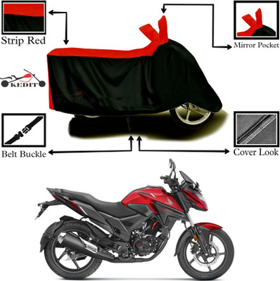 AASHTIK MART Two Wheeler Cover for Honda(X-Blade, Red, Black)