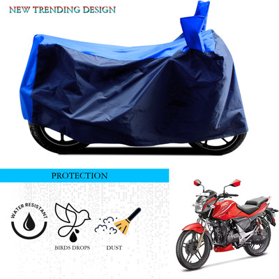 GOSHIV-car and bike accessories Waterproof Two Wheeler Cover for Hero(Xtreme Sports, Black, Blue)