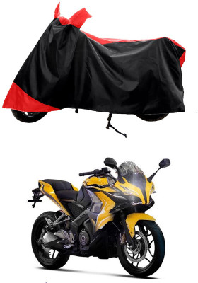 GROFATIK Two Wheeler Cover for Bajaj(Pulsar SS400, Red)