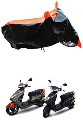 VESMEI Two Wheeler Cover for Ampere(Reo Elite BS6, Orange)