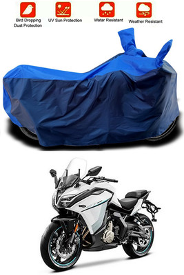 MMSSTAR Waterproof Two Wheeler Cover for CFMoto(400GT, Blue, Blue)