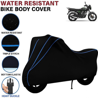 Auto Udaan Waterproof Two Wheeler Cover for Bajaj(CT 125X, Black, Blue)