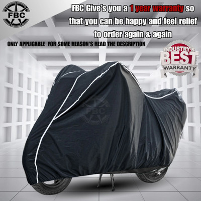 FBC Waterproof Two Wheeler Cover for Bajaj(Pulsar 150, Black, White)