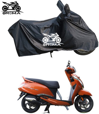 AutoRash Waterproof Two Wheeler Cover for TVS(Jupiter 125, Black)