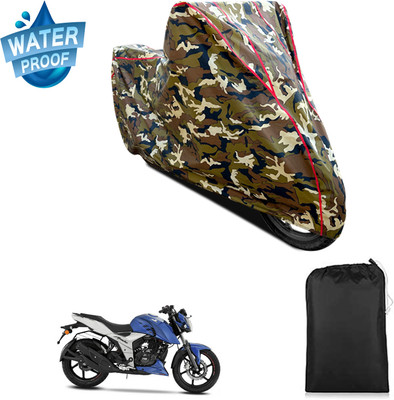 PAGORA Waterproof Two Wheeler Cover for TVS(Apache RTR 160 4V, Yellow)