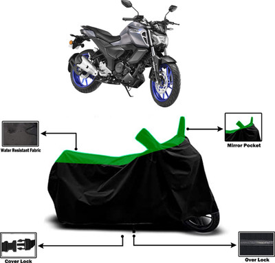 Amexride Two Wheeler Cover for Yamaha(FZS-FI, Green)