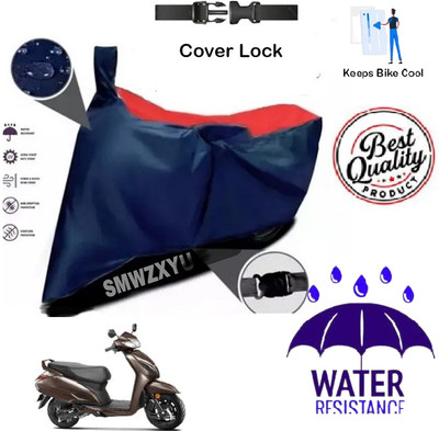 smwzxyu Waterproof Two Wheeler Cover for Honda(Activa 6G, Red, Blue)