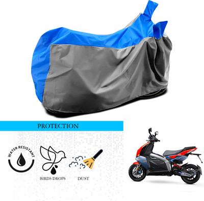 ANTHUB Waterproof Two Wheeler Cover for TVS(Creon, Grey, Blue)