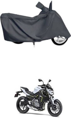 RAAMKM Two Wheeler Cover for Hero, Honda, Bajaj, Ather, TVS, Yamaha(FZS 25, Grey)