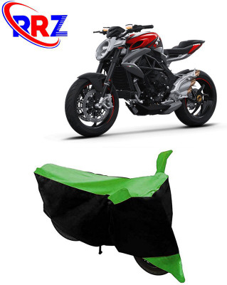 RRZ Waterproof Two Wheeler Cover for MV Agusta(Brutale, Black, Green)
