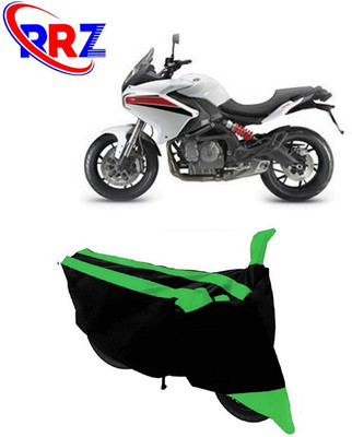 RRZ Waterproof Two Wheeler Cover for Benelli(TNT 600 GT, Black, Green)