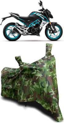 ATBROTHERS Waterproof Two Wheeler Cover for CFMoto(150NK BS6, Multicolor, Green)