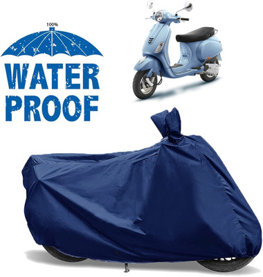 AutoGalaxy Waterproof Two Wheeler Cover for Vespa(ZX 125 BS6, Blue)