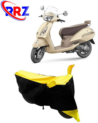 RRZ Waterproof Two Wheeler Cover for TVS(Jupiter classic, Black, Yellow)