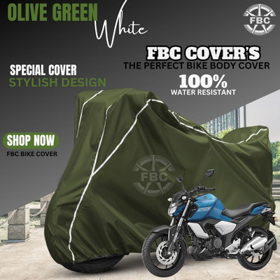 AUTOCAD Waterproof Two Wheeler Cover for Yamaha(FZ FI, White)