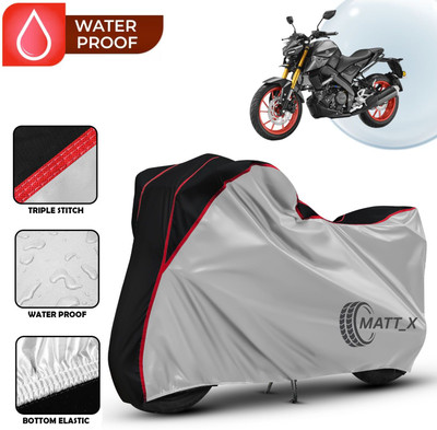 MATT_X Waterproof Two Wheeler Cover for Yamaha(MT 15, Multicolor, Silver, Black)