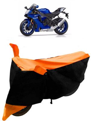 NEXTON Waterproof Two Wheeler Cover for Yamaha(YZF R1, Orange, Black)
