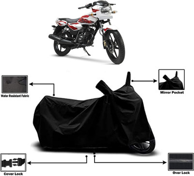 Amexride Two Wheeler Cover for TVS(Phoenix 125, Black)