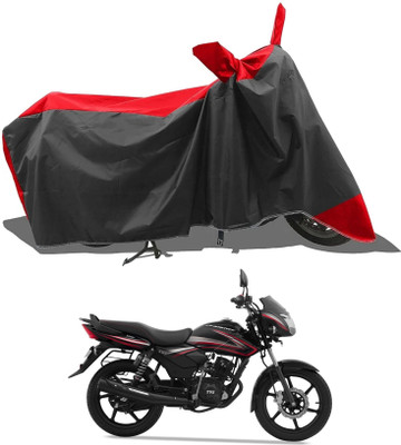 KEDIT Two Wheeler Cover for TVS(Red, Black)