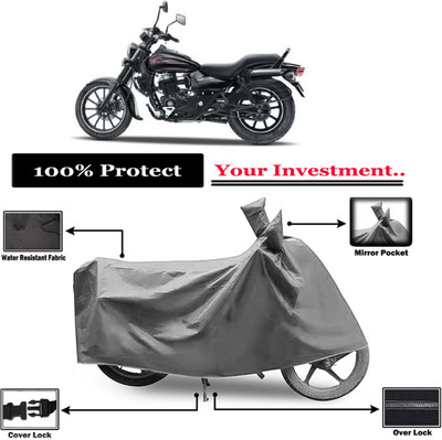 Amexride Two Wheeler Cover for Bajaj(Avenger 150 Street, Grey)