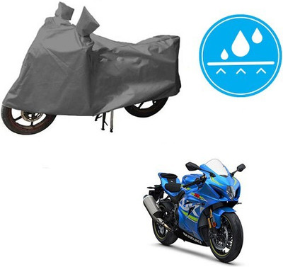 DeepShakshi AUTOMOTIVE Waterproof Two Wheeler Cover for Suzuki(GSX, Grey)