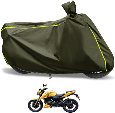 Euro Care Waterproof Two Wheeler Cover for TVS(Apache RTR 200, Green)